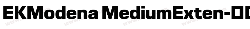 EKModena MediumExten字体转换